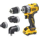 DEWALT Atornillador inalámbrico DCD703L2T, 12Volt, Taladro/destornillador amarillo/Negro