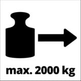 EINHELL Polipasto de palanca manual TC-LW 2000, Torno rojo