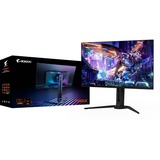 GIGABYTE AORUS Monitor de juegos OLED FO32U2 de 32” - 3840 x 2160 (UHD), 240Hz, 0.03ms, KVM, 250 cd/m², FreeSync Premium Pro, DisplayHDR True Black 400, HDMI 2.1, Monitor de gaming negro, 240Hz, 0.03ms, KVM, 250 cd/m², FreeSync Premium Pro, DisplayHDR True Black 400, HDMI 2.1, 80 cm (31.5"), 3840 x 2160 Pixeles, 4K Ultra HD, OLED, 0,03 ms, Negro