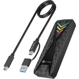 ICY BOX Spade Case 1805, Caja de unidades negro