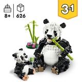 LEGO Creator Fauna Salvaje: Familia de Pandas, Juegos de construcción Juego de construcción, 8 año(s), Plástico, 626 pieza(s), 814 g