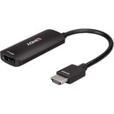 Lindy 38329 adaptador de cable de vídeo 0,157 m HDMI tipo A (Estándar) DisplayPort Negro, Convertidor negro, 0,157 m, HDMI tipo A (Estándar), DisplayPort, Macho, Hembra, Derecho