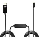 Lindy 43317 adaptador de cable de vídeo 10 m USB Tipo C HDMI tipo A (Estándar) Negro negro, 10 m, USB Tipo C, HDMI tipo A (Estándar), Macho, Macho, Derecho