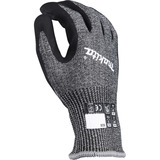 Makita Guantes de trabajo, talla M (8), resistencia al corte F/7 negro/Gris