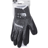 Makita Guantes de trabajo, talla M (8), resistencia al corte F/7 negro/Gris