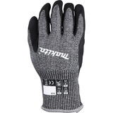 Makita Guantes de trabajo, talla M (8), resistencia al corte F/7 negro/Gris