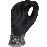Makita Guantes de trabajo, talla M (8), resistencia al corte F/7 negro/Gris