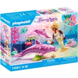 PLAYMOBIL Princess Magic Sirena con delfines, Juegos de construcción 