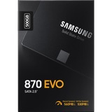 SAMSUNG 870 EVO 2.5" 500 GB Serial ATA III V-NAND, Unidad de estado sólido 500 GB, 2.5", 560 MB/s, 6 Gbit/s