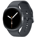 Samsung Galaxy Watch 8 3,81 cm (1.5") AMOLED 44 mm Digital 480 x 480 Pixeles Pantalla táctil Grafito Wifi GPS (satélite), SmartWatch gris oscuro, 3,81 cm (1.5"), AMOLED, Pantalla táctil, 32 GB, GPS (satélite), 34 g