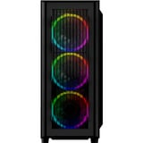 Sharkoon RGB WAVE reacondicionado, Cajas de torre negro