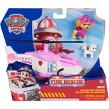 Spin Master Patrulla Canina - Pack Helicóptero de Rescate Bomberos + Figura Sky + Cesta y Gatito - Patrulla Canina Juguetes - Regalo Niño 3 años + - Juguetes Niños 3 años +, Vehículo de juguete PAW Patrol Patrulla Canina - Pack Helicóptero de Rescate Bomberos + Figura Sky + Cesta y Gatito - Patrulla Canina Juguetes - Regalo Niño 3 años + - Juguetes Niños 3 años +, Helicóptero, 3 año(s), Plástico, Rosa, Blanco