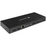Toshiba Dynabook USB-C Dock reacondicionado, Estación de acoplamiento negro