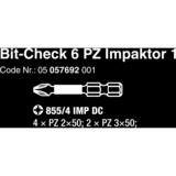 Wera Bit-Check 6 PZ Impaktor 1, Conjuntos de bits 