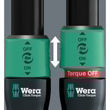 Wera Llave dinamométrica con trinquete reversible Click-Torque Lock C 3, Llave de torsión negro/Verde