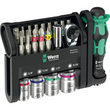 Wera Set modular Tool-Check Imperial 1, con 3 módulos de herramientas, Conjuntos de bits negro/Verde