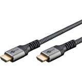 goobay Plus Cable HDMI Ultra de alta velocidad, 8K @ 60Hz gris