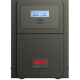 APC Easy UPS SMV sistema de alimentación ininterrumpida (UPS) Línea interactiva 1,5 kVA 1050 W 6 salidas AC negro, Línea interactiva, 1,5 kVA, 1050 W, Seno, 160 V, 295 V