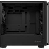 ASUS A23 PLUS TG ARGB BLACK Negro, Cajas de torre negro, PC, Negro, micro ATX, Mini-ITX, Multi, 16,5 cm, 38 cm