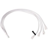 Alphacool Divisor en Y de cable 4 pines a 4x 4 pines PWM, 60 cm, Cable Y blanco