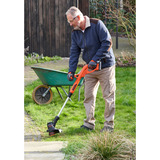 BLACK+DECKER Recortadora de césped a batería ST182320, 18 Voltios, Cortabordes naranja/Negro