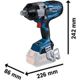 Bosch GDS 18V-1600 HC solo, 06019M1000, Tornillo de percusión azul/Negro