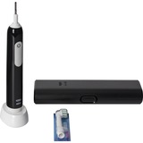 Braun Pro 1 Cross Action Adulto Cepillo dental oscilante Negro, Cepillo de dientes eléctrico negro, Adulto, Cepillo dental oscilante, Cuidados diarios, Sensible, Blanqueador, Negro, 4 x 30 s, Black Onyx