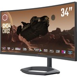 Cooler Master GM34-CWQ2, Monitor LED negro