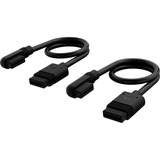 Corsair iCUE LINK cable delgado, 200mm, 90° en ángulo negro