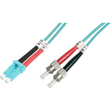 Digitus Cable de parche LWL, dúplex, conector LC > ST, multimodo OM3 turquesa