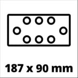 EINHELL TC-OS 18/187 Li-Solo, Lijadora orbital rojo/Negro