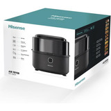 Hisense HAF1350DR Sencillo 6,7 L Independiente 1350 W Freidora de aire caliente Negro negro, Freidora de aire caliente, 6,7 L, 80 °C, 200 °C, 60 min, Sencillo