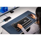 Kensington Trackball SlimBlade Pro negro/Rojo oscuro, Ambidextro, Óptico, RF Wireless + Bluetooth + USB Type-A, 1600 DPI, Negro