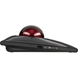 Kensington Trackball SlimBlade Pro negro/Rojo oscuro, Ambidextro, Óptico, RF Wireless + Bluetooth + USB Type-A, 1600 DPI, Negro