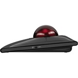 Kensington Trackball SlimBlade Pro negro/Rojo oscuro, Ambidextro, Óptico, RF Wireless + Bluetooth + USB Type-A, 1600 DPI, Negro