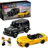 LEGO Speed Champions Mercedes-AMG G 63 y Mercedes-AMG SL 63, Juegos de construcción Juego de construcción, 10 año(s), Plástico, 808 pieza(s), 916 g