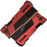 Patriot Viper Elite PVE2416G360C0K módulo de memoria 16 GB 2 x 8 GB DDR4 3600 MHz, Memoria RAM rojo/Negro, 16 GB, 2 x 8 GB, DDR4, 3600 MHz, 288-pin DIMM