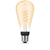 Philips Hue White Filament Lampe E27 Giant Edison ST72 550 lm, Lámpara LED 