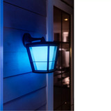 Philips White & Color Ambiance Econic Outdoor aplique de pared colgante, Luz de LED negro