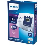 Philips s-bag Bolsas para aspirador FC8027/01, Bolsas de aspiradora Bolsa para el polvo, Sintético, 5 L, 3 pieza(s), Suecia, S-bag