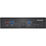 Shuttle DS50U5 PC/estación de trabajo barebone 1,3 l tamaño PC Negro i5-1335U negro, 1,3 l tamaño PC, Mini PC barebone, DDR5-SDRAM, PCI Express, Serial ATA III, Ethernet, 90 W