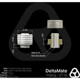 Thermal Grizzly DeltaMate Fitting ST16, Conexión níquel