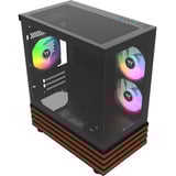 Thermaltake View 170 WS ARGB, Cajas de torre negro/Madera