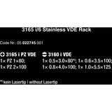 Wera 3165 i/6 Juego de destornilladores, acero inoxidable + soporte rojo/Azul