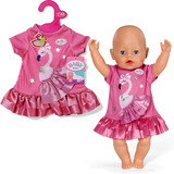 ZAPF Creation BABY born Dress Flamingo 43cm, Accesorios para muñecas BABY born Dress Flamingo 43cm, Vestido para muñecas, 3 año(s)