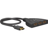 goobay Conmutador HDMI 3 a 1 (4K @ 30Hz) negro