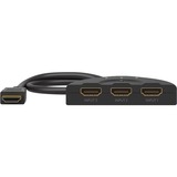 goobay Conmutador HDMI 3 a 1 (4K @ 30Hz) negro