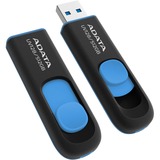 ADATA UV128 unidad flash USB 512 GB USB tipo A 3.2 Gen 1 (3.1 Gen 1) Negro, Azul, Lápiz USB negro/Azul, 512 GB, USB tipo A, 3.2 Gen 1 (3.1 Gen 1), 100 MB/s, Deslizar, Negro, Azul