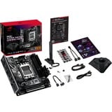 ASUS ROG STRIX X870-I GAMING WIFI AMD X870 Zócalo AM5 mini ITX, Placa base AMD, Zócalo AM5, AMD Ryzen 7000 Series, AMD Ryzen 8000 Series, AMD Ryzen 9000 Series, DDR5-SDRAM, 96 GB, DIMM