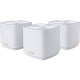 ASUS ZenWiFi XD5 (W-3-PK) Doble banda (2,4 GHz / 5 GHz) Wi-Fi 6 (802.11ax) Blanco 2 Interno, Router blanco, Blanco, Interno, Enrutador de malla, Poder, 646,5 m², Doble banda (2,4 GHz / 5 GHz)